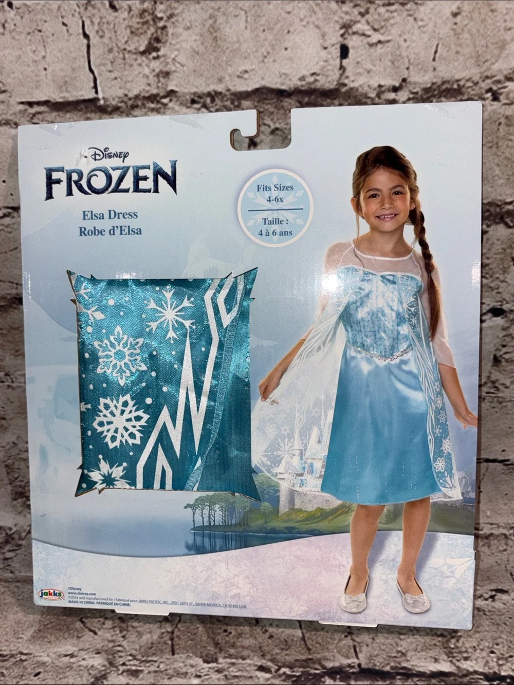 Disney Frozen Elsa Shimmering Aqua and White Dress Costume
